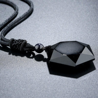 Premium Black Obsidian Talisman - Buddha Walks Shop