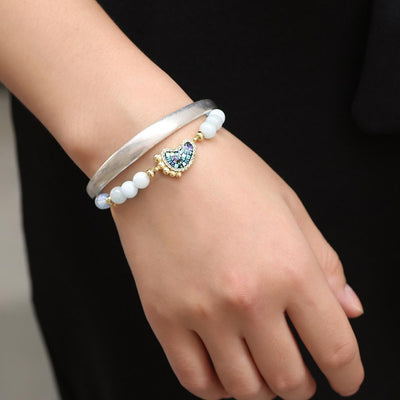 Good Luck &amp; Prosperity Opal Bracelet - Buddha Walks Shop