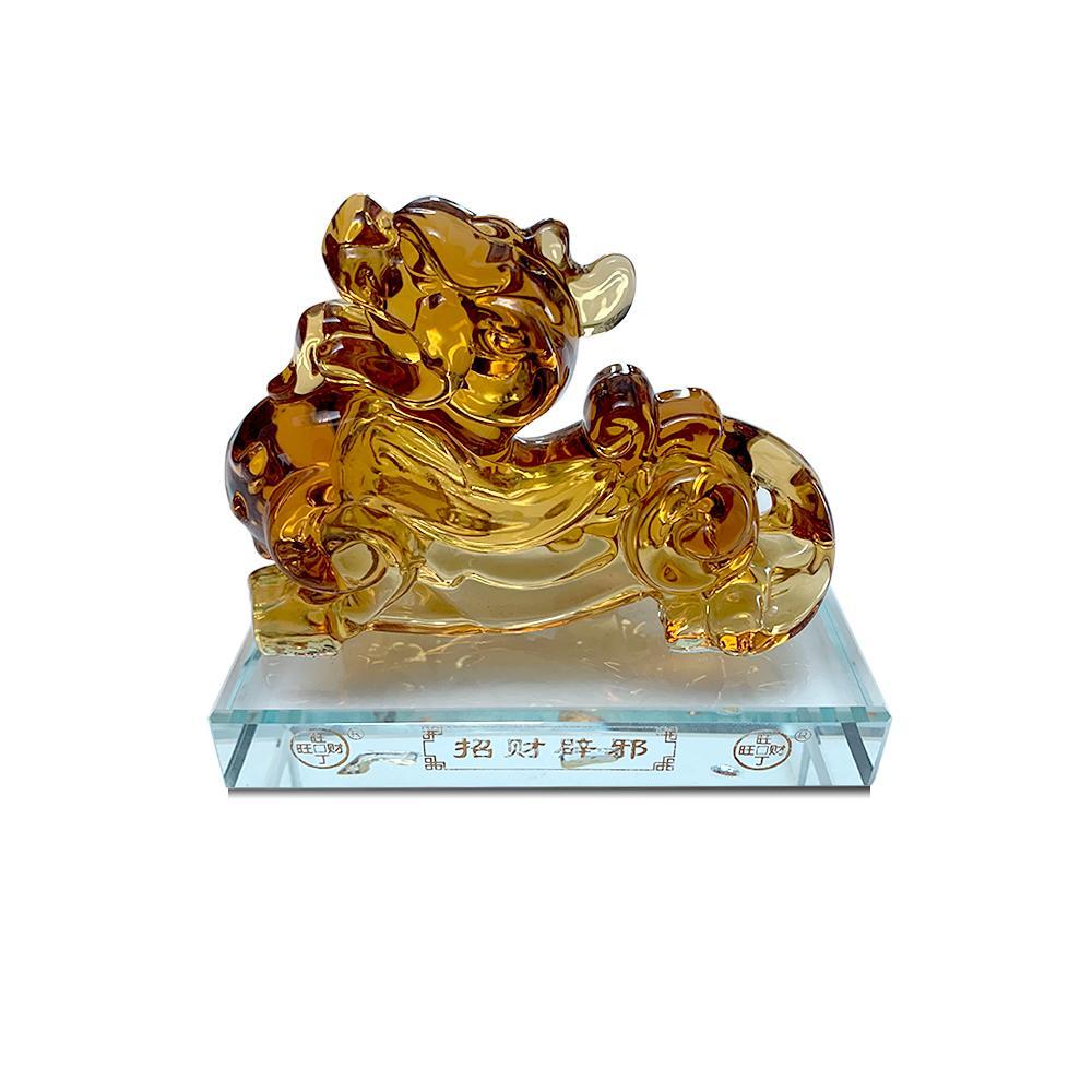 Luck and Wealth Piyao Citrine Figurine - Buddha Walks Shop