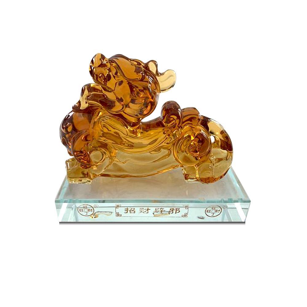 Luck and Wealth Piyao Citrine Figurine - Buddha Walks Shop