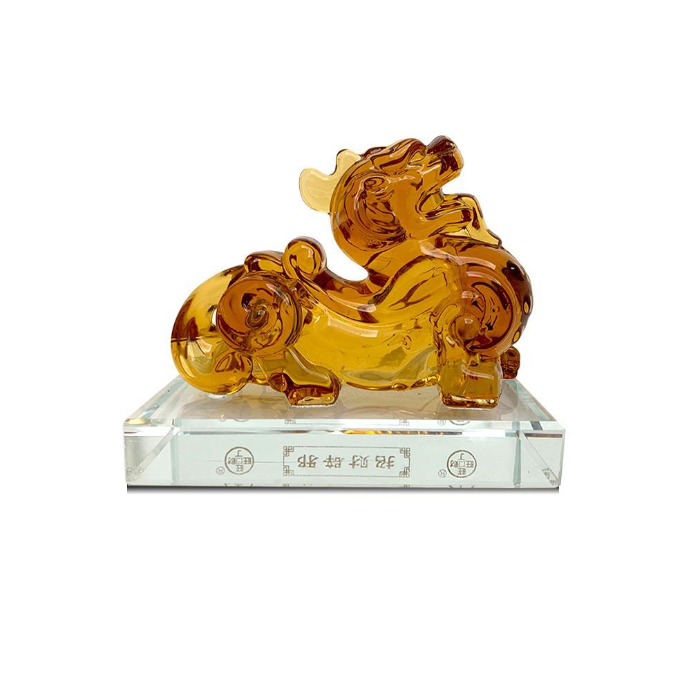 Luck and Wealth Piyao Citrine Figurine - Buddha Walks Shop