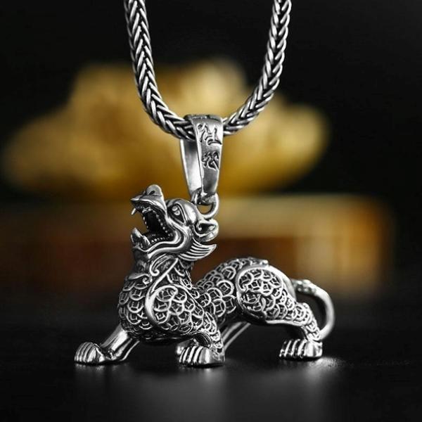 Feng Shui Pixiu Wealth Necklace - Buddha Walks Shop