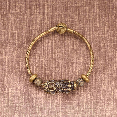 Good Luck Vintage Pixiu Charm Bangle - Buddha Walks Shop