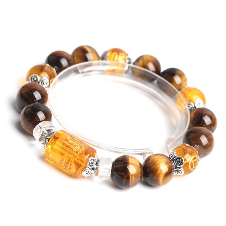 Natural Tiger Eye Fortune Lucky Bracelet - Buddha Walks Shop