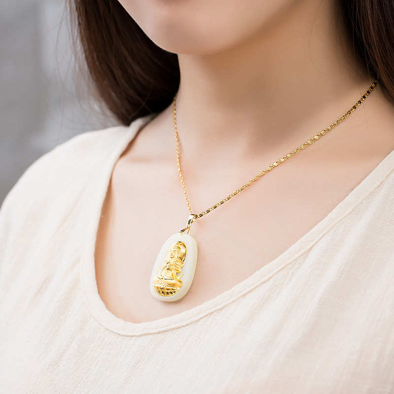 Jade Buddha Necklace - Buddha Walks Shop