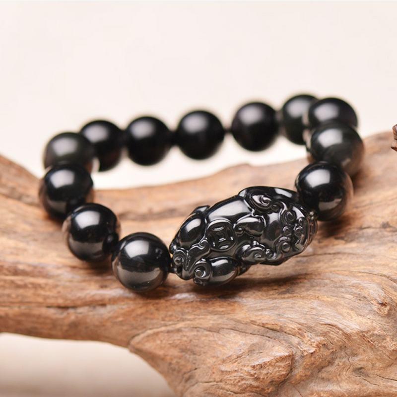 Pi Yao Obsidian Wealth Bracelet - Buddha Walks Shop