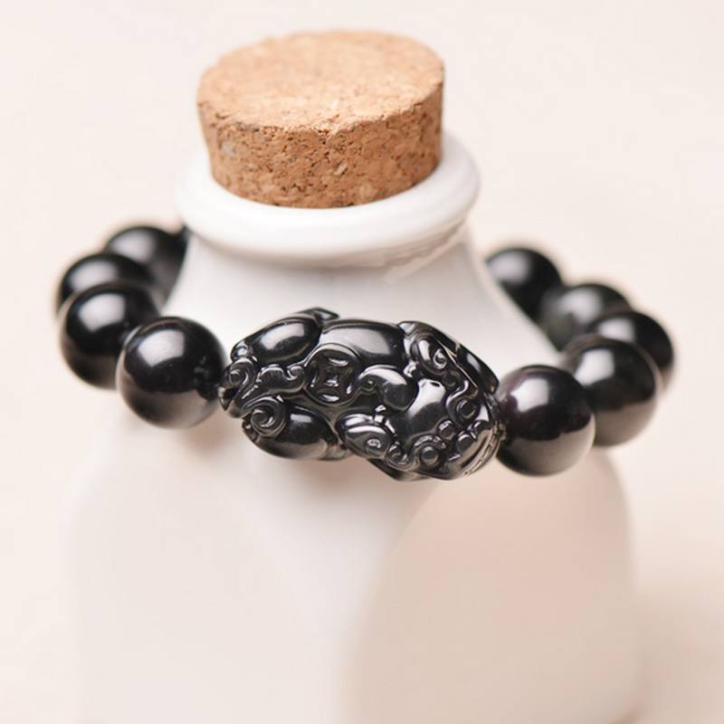 Pi Yao Obsidian Wealth Bracelet - Buddha Walks Shop