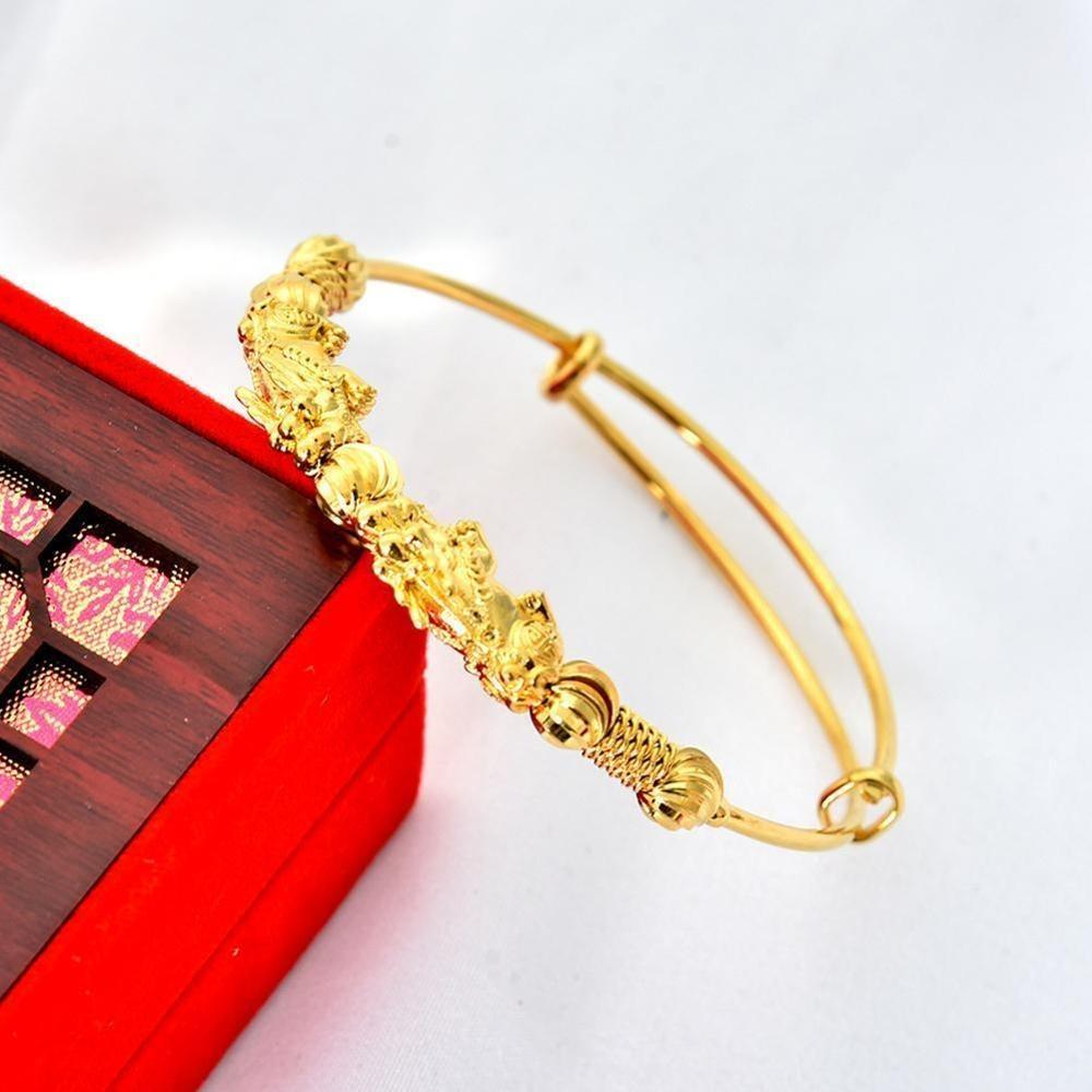 Double Pixiu Wealth Bangle - Buddha Walks Shop