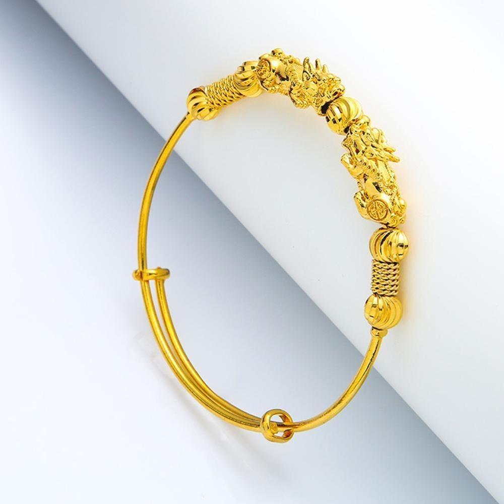 Double Pixiu Wealth Bangle - Buddha Walks Shop