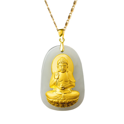 Jade Buddha Necklace - Buddha Walks Shop